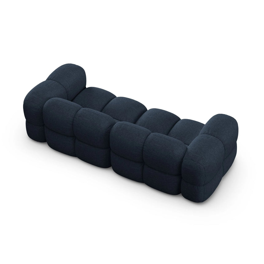 Loretto 4-Sitzer Sofa aus Strukturierter Stoff in Dunkelblau (Sorella 77), 250x100x68 cm von Cosmopolitan Design – Bild 6