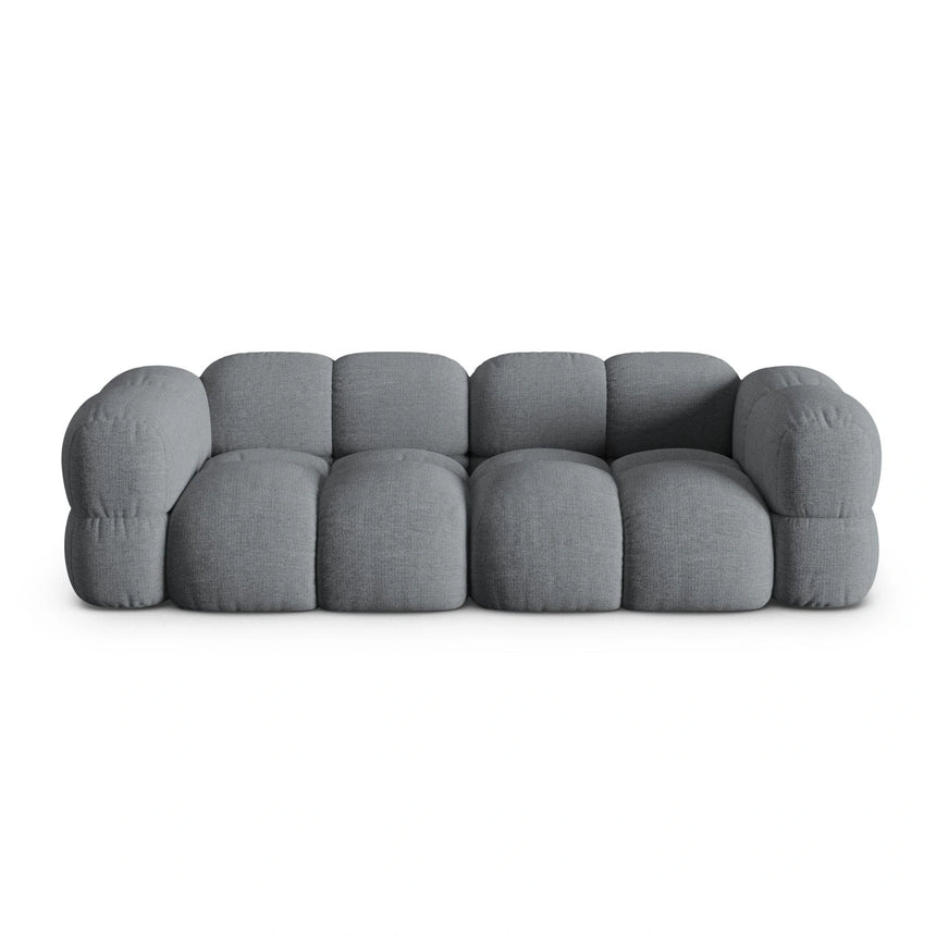 Loretto 4-Sitzer Sofa aus Strukturierter Stoff in Grau (Sorella 89), 250x100x68 cm von Cosmopolitan Design – Bild 1