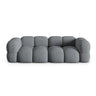 Loretto 4-Sitzer Sofa aus Strukturierter Stoff in Grau (Sorella 89), 250x100x68 cm von Cosmopolitan Design – Bild 1