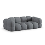 Loretto 4-Sitzer Sofa aus Strukturierter Stoff in Grau (Sorella 89), 250x100x68 cm von Cosmopolitan Design – Bild 4