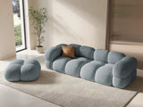 Loretto 4-Sitzer Sofa aus Strukturierter Stoff in Pastellblau (Sorella 70), 250x100x68 cm von Cosmopolitan Design – Bild 2