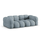 Loretto 4-Sitzer Sofa aus Strukturierter Stoff in Pastellblau (Sorella 70), 250x100x68 cm von Cosmopolitan Design – Bild 4