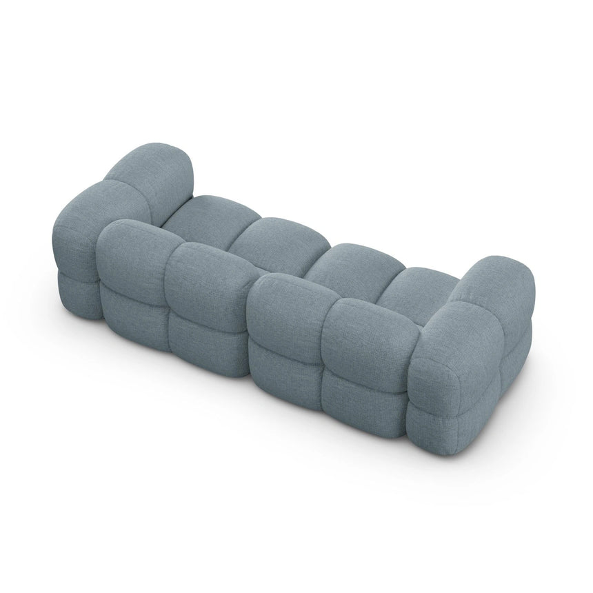 Loretto 4-Sitzer Sofa aus Strukturierter Stoff in Pastellblau (Sorella 70), 250x100x68 cm von Cosmopolitan Design – Bild 6
