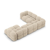 Loretto 5-Sitzer Panorama Ecksofa, Linke Seite, aus Samt oder Strukturstoff, 345x250x68 cm von Cosmopolitan Design – Bild 5