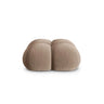 Loretto Pouf aus Samt in Dunkelbeige (Vogue 3), 90x90x40 cm von Cosmopolitan Design – Bild 1