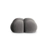 Loretto Pouf aus Samt in Grau (Vogue 15), 90x90x40 cm von Cosmopolitan Design – Bild 1