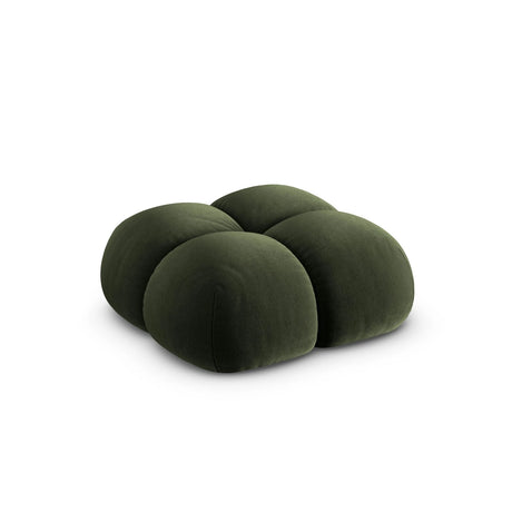 Loretto Pouf aus Samt in Grün (Vogue 11), 90x90x40 cm von Cosmopolitan Design – Bild 4