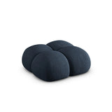 Loretto Pouf aus Strukturierter Stoff in Dunkelblau (Sorella 77), 90x90x40 cm von Cosmopolitan Design – Bild 4