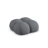 Loretto Pouf aus Strukturierter Stoff in Grau (Sorella 89), 90x90x40 cm von Cosmopolitan Design – Bild 4