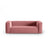 Mackay 3-Sitzer Sofa aus Samt in Flamingo (Casino Salmon), 200x94x73 cm von Cosmopolitan Design – Bild 1
