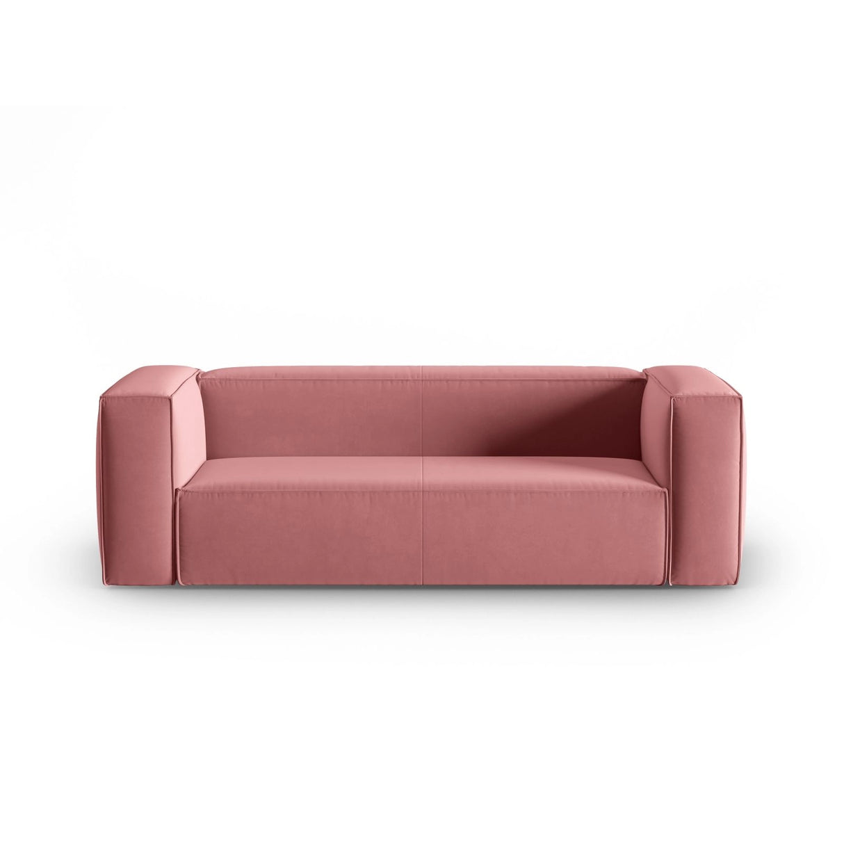 Mackay 3-Sitzer Sofa aus Samt in Flamingo (Casino Salmon), 200x94x73 cm von Cosmopolitan Design – Bild 1