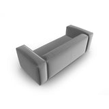 Mackay 3-Sitzer Sofa aus Samt in Hellgrau (Casino Ash), 200x94x73 cm von Cosmopolitan Design – Bild 4