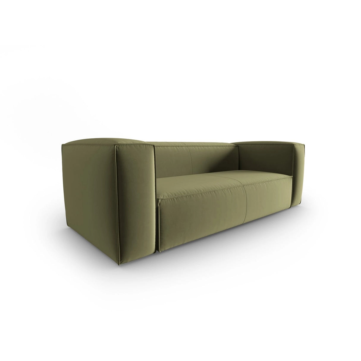 Mackay 3-Sitzer Sofa aus Samt in Hellgrün (Casino Forest), 200x94x73 cm von Cosmopolitan Design – Bild 3