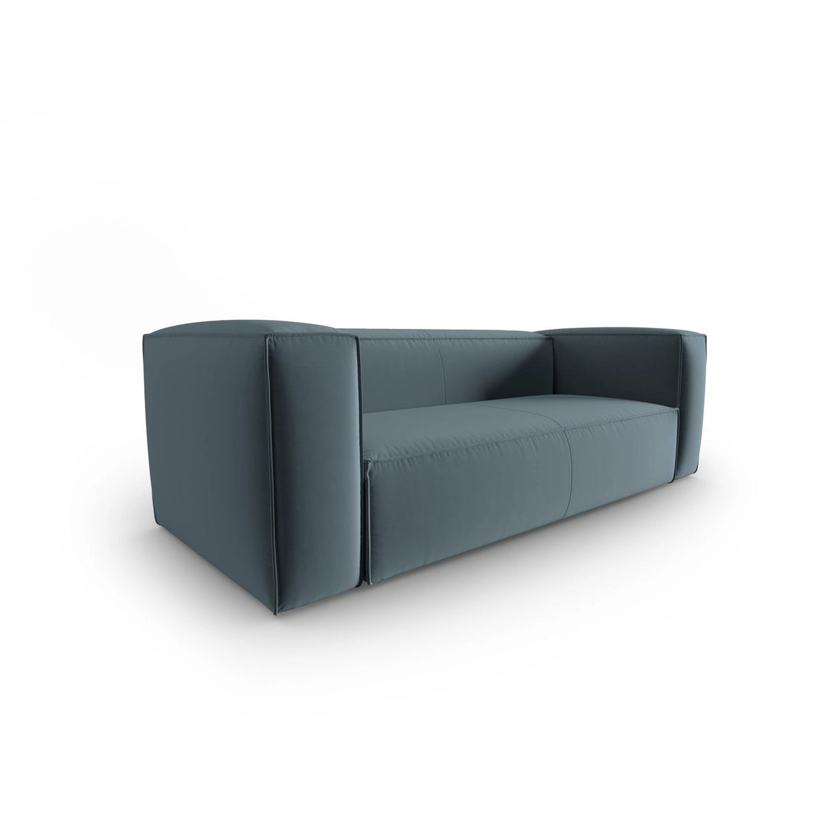 Mackay 3-Sitzer Sofa aus Samt in Pastellblau (Casino Dark Blue), 200x94x73 cm von Cosmopolitan Design – Bild 3