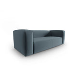 Mackay 3-Sitzer Sofa aus Samt in Pastellblau (Casino Dark Blue), 200x94x73 cm von Cosmopolitan Design – Bild 3