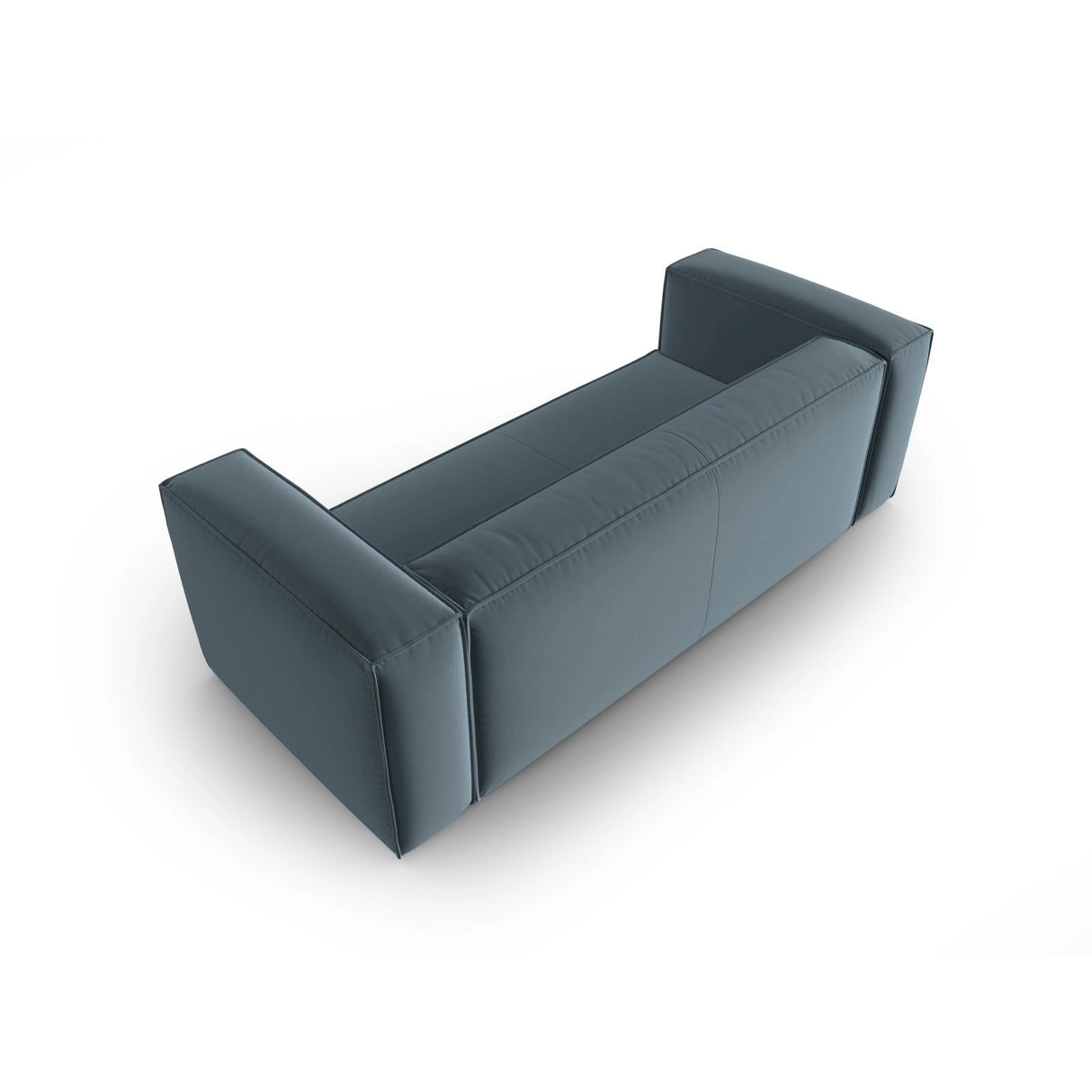 Mackay 3-Sitzer Sofa aus Samt in Pastellblau (Casino Dark Blue), 200x94x73 cm von Cosmopolitan Design – Bild 4