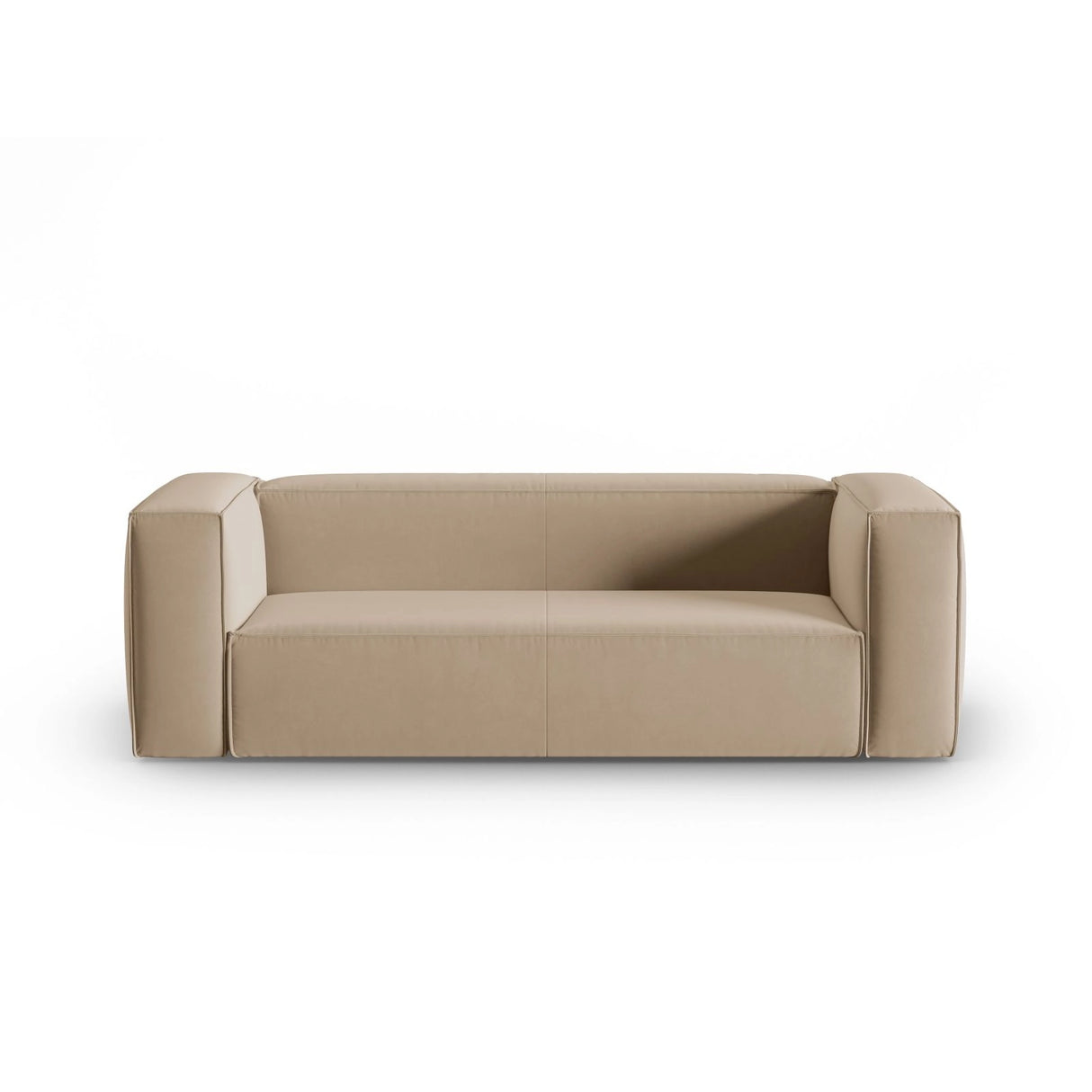 Mackay 3-Sitzer Sofa aus Samt in Sand (Casino Lion), 200x94x73 cm von Cosmopolitan Design – Bild 1