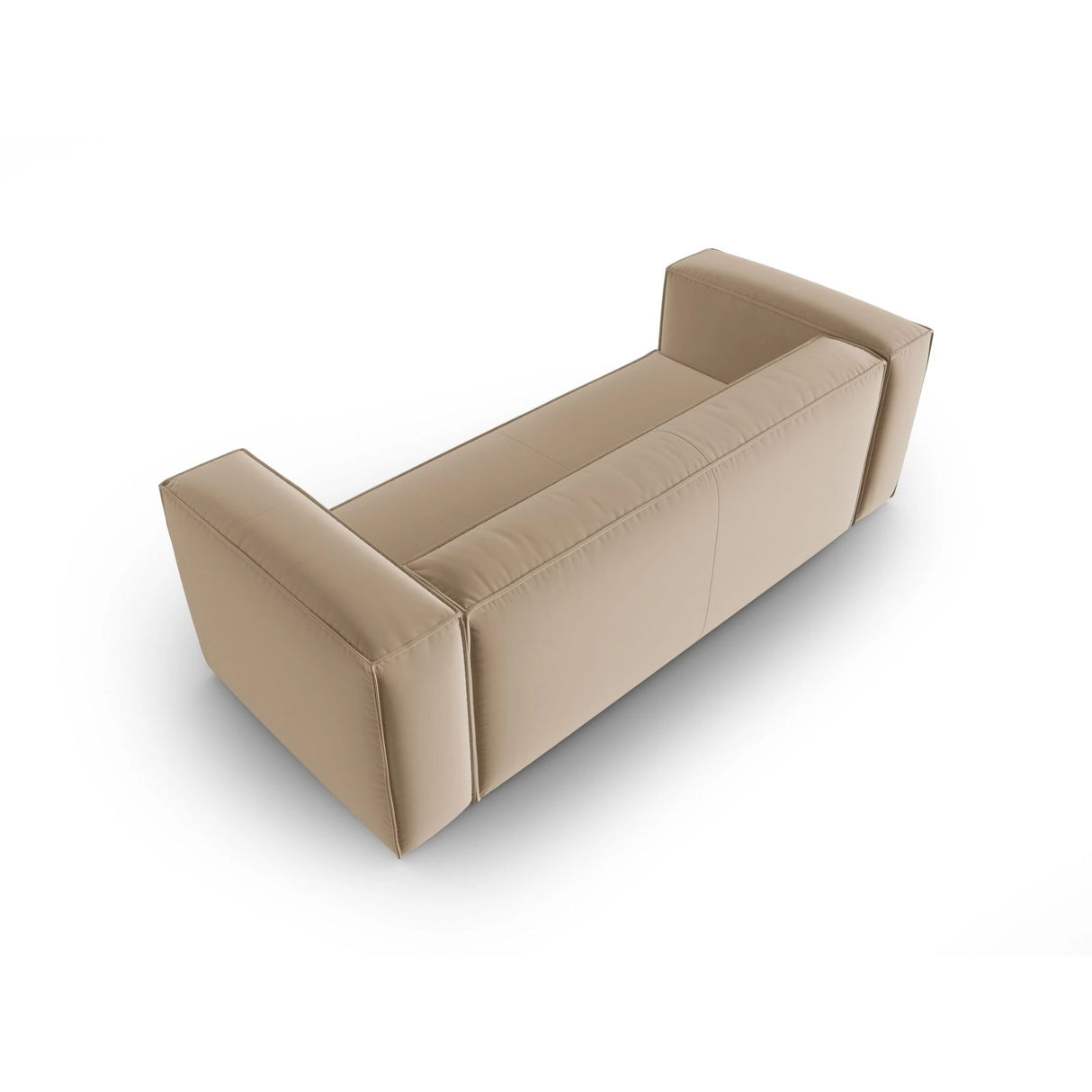 Mackay 3-Sitzer Sofa aus Samt in Sand (Casino Lion), 200x94x73 cm von Cosmopolitan Design – Bild 4