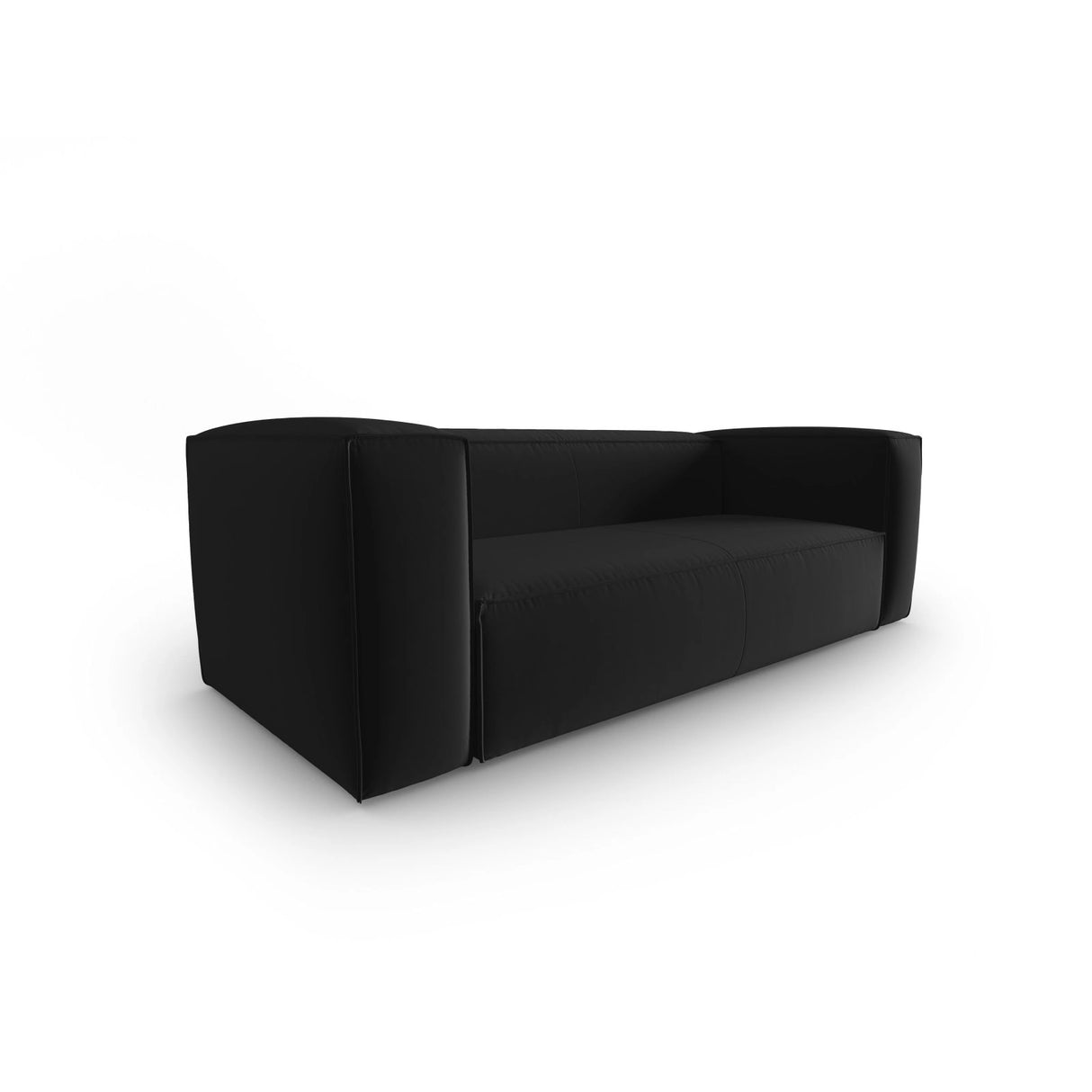 Mackay 3-Sitzer Sofa aus Samt in Schwarz (Casino Black), 200x94x73 cm von Cosmopolitan Design – Bild 3