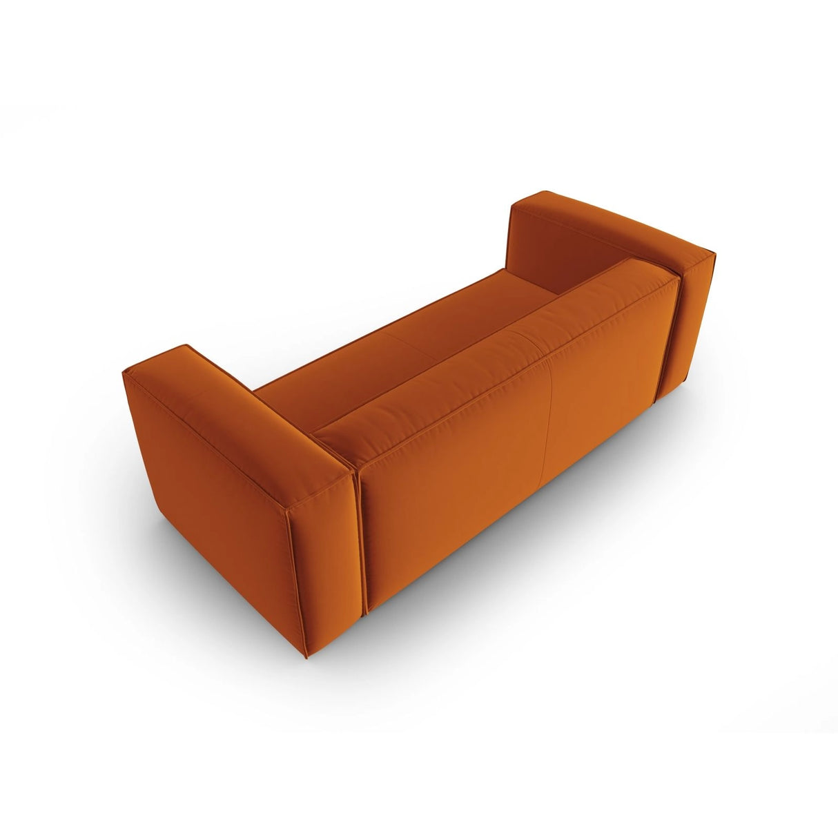 Mackay 3-Sitzer Sofa aus Samt in Terrakotta (Casino Terracota), 200x94x73 cm von Cosmopolitan Design – Bild 4