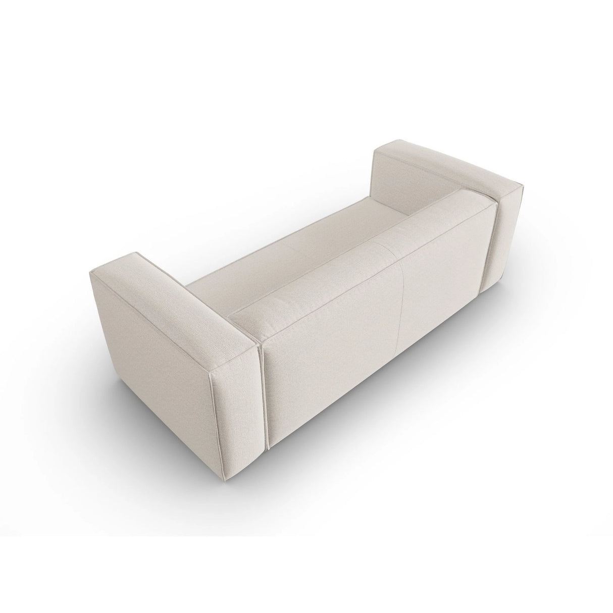Mackay 3-Sitzer Sofa aus Strukturierter Stoff in Elfenbein (Bubble 1), 200x94x73 cm von Cosmopolitan Design – Bild 4