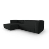 Mackay 4-Sitzer Ecksofa, Linke Seite, aus Strukturierter Stoff in Anthrazit (Bubble 17), 282x166x73 cm von Cosmopolitan Design – Bild 3