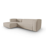 Mackay 4-Sitzer Ecksofa, Linke Seite, aus Strukturierter Stoff in Beige (Bubble 2), 282x166x73 cm von Cosmopolitan Design – Bild 3