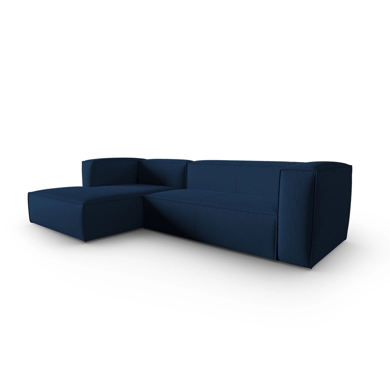 Mackay 4-Sitzer Ecksofa, Linke Seite, aus Strukturierter Stoff in Dunkelblau (Bubble 16), 282x166x73 cm von Cosmopolitan Design – Bild 3