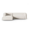 Mackay 4-Sitzer Ecksofa, Linke Seite, aus Strukturierter Stoff in Elfenbein (Bubble 1), 282x166x73 cm von Cosmopolitan Design – Bild 1
