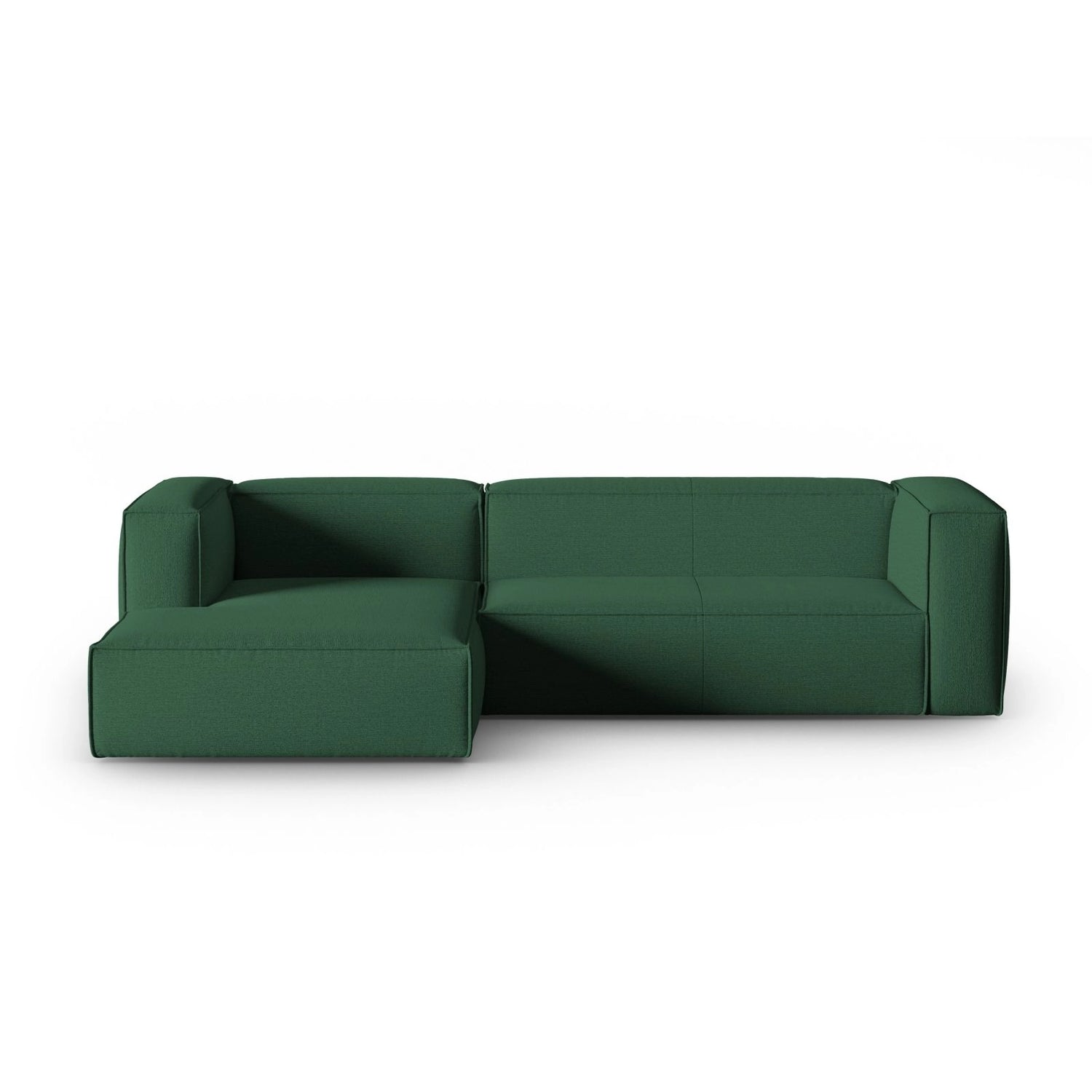 Mackay 4-Sitzer Ecksofa, Linke Seite, aus Strukturierter Stoff in Grün (Bubble 12), 282x166x73 cm von Cosmopolitan Design – Bild 1
