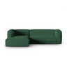 Mackay 4-Sitzer Ecksofa, Linke Seite, aus Strukturierter Stoff in Grün (Bubble 12), 282x166x73 cm von Cosmopolitan Design – Bild 1