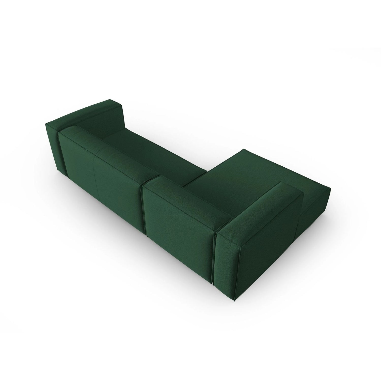 Mackay 4-Sitzer Ecksofa, Linke Seite, aus Strukturierter Stoff in Grün (Bubble 12), 282x166x73 cm von Cosmopolitan Design – Bild 4