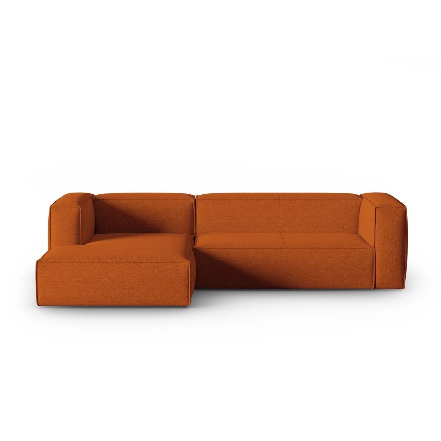 Mackay 4-Sitzer Ecksofa, Linke Seite, aus Strukturierter Stoff in Terrakotta (Bubble 10), 282x166x73 cm von Cosmopolitan Design – Bild 1