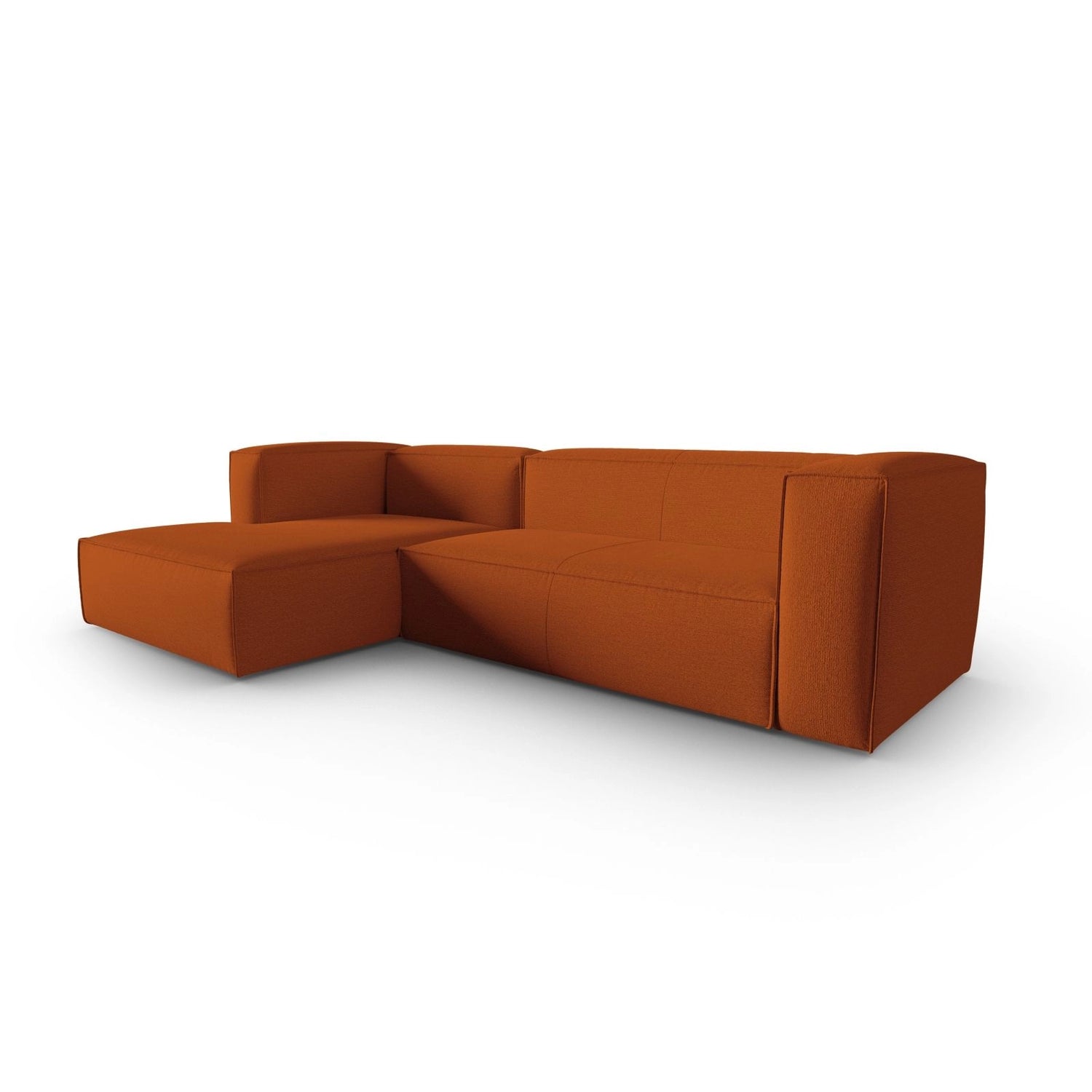 Mackay 4-Sitzer Ecksofa, Linke Seite, aus Strukturierter Stoff in Terrakotta (Bubble 10), 282x166x73 cm von Cosmopolitan Design – Bild 3