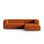 Mackay 4-Sitzer Ecksofa, Rechte Seite, aus Samt in Terrakotta (Casino Terracota), 282x166x73 cm von Cosmopolitan Design – Bild 1