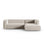 Mackay 4-Sitzer Ecksofa, Rechte Seite, aus Samt oder Strukturstoff, 282x166x73 cm von Cosmopolitan Design – Bild 1