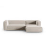 Mackay 4-Sitzer Ecksofa, Rechte Seite, aus Samt oder Strukturstoff, 282x166x73 cm von Cosmopolitan Design – Bild 1