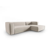 Mackay 4-Sitzer Ecksofa, Rechte Seite, aus Samt oder Strukturstoff, 282x166x73 cm von Cosmopolitan Design – Bild 3