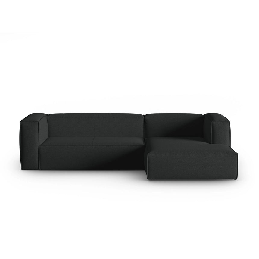 Mackay 4-Sitzer Ecksofa, Rechte Seite, aus Strukturierter Stoff in Anthrazit (Bubble 17), 282x166x73 cm von Cosmopolitan Design – Bild 1