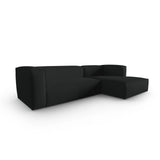 Mackay 4-Sitzer Ecksofa, Rechte Seite, aus Strukturierter Stoff in Anthrazit (Bubble 17), 282x166x73 cm von Cosmopolitan Design – Bild 3