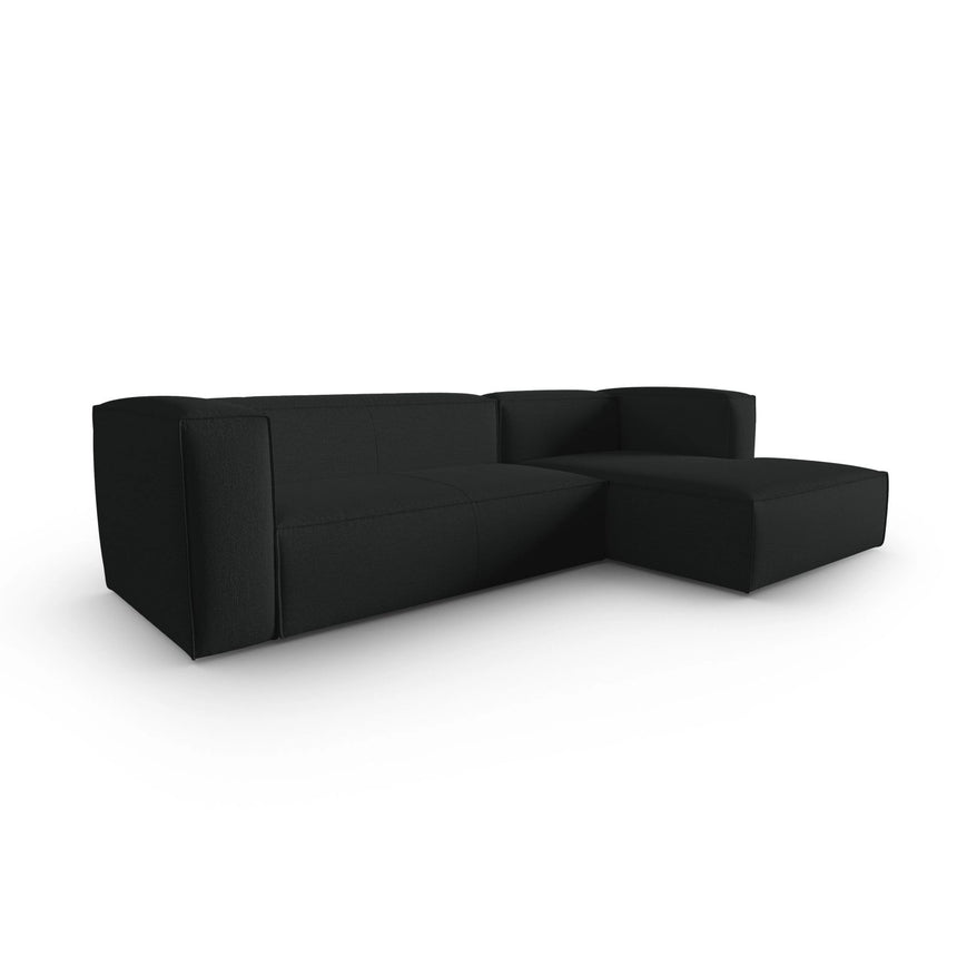 Mackay 4-Sitzer Ecksofa, Rechte Seite, aus Strukturierter Stoff in Anthrazit (Bubble 17), 282x166x73 cm von Cosmopolitan Design – Bild 3