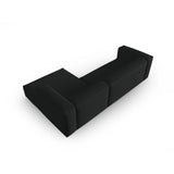 Mackay 4-Sitzer Ecksofa, Rechte Seite, aus Strukturierter Stoff in Anthrazit (Bubble 17), 282x166x73 cm von Cosmopolitan Design – Bild 4