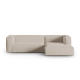 Mackay 4-Sitzer Ecksofa, Rechte Seite, aus Strukturierter Stoff in Beige (Bubble 2), 282x166x73 cm von Cosmopolitan Design – Bild 1