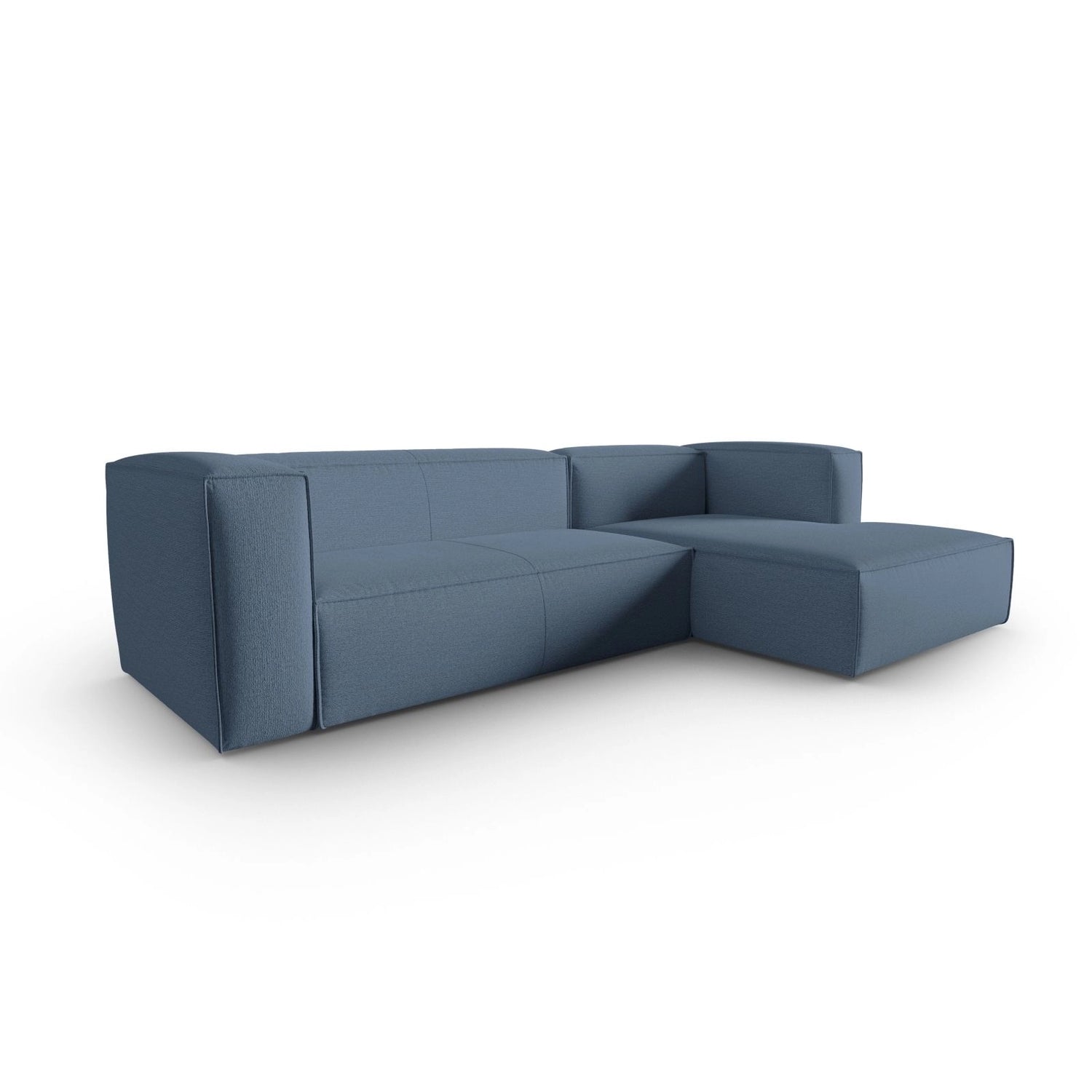 Mackay 4-Sitzer Ecksofa, Rechte Seite, aus Strukturierter Stoff in Blau Jeans (Bubble 15), 282x166x73 cm von Cosmopolitan Design – Bild 3