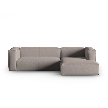 Mackay 4-Sitzer Ecksofa, Rechte Seite, aus Strukturierter Stoff in Cappuccino (Bubble 4), 282x166x73 cm von Cosmopolitan Design – Bild 1