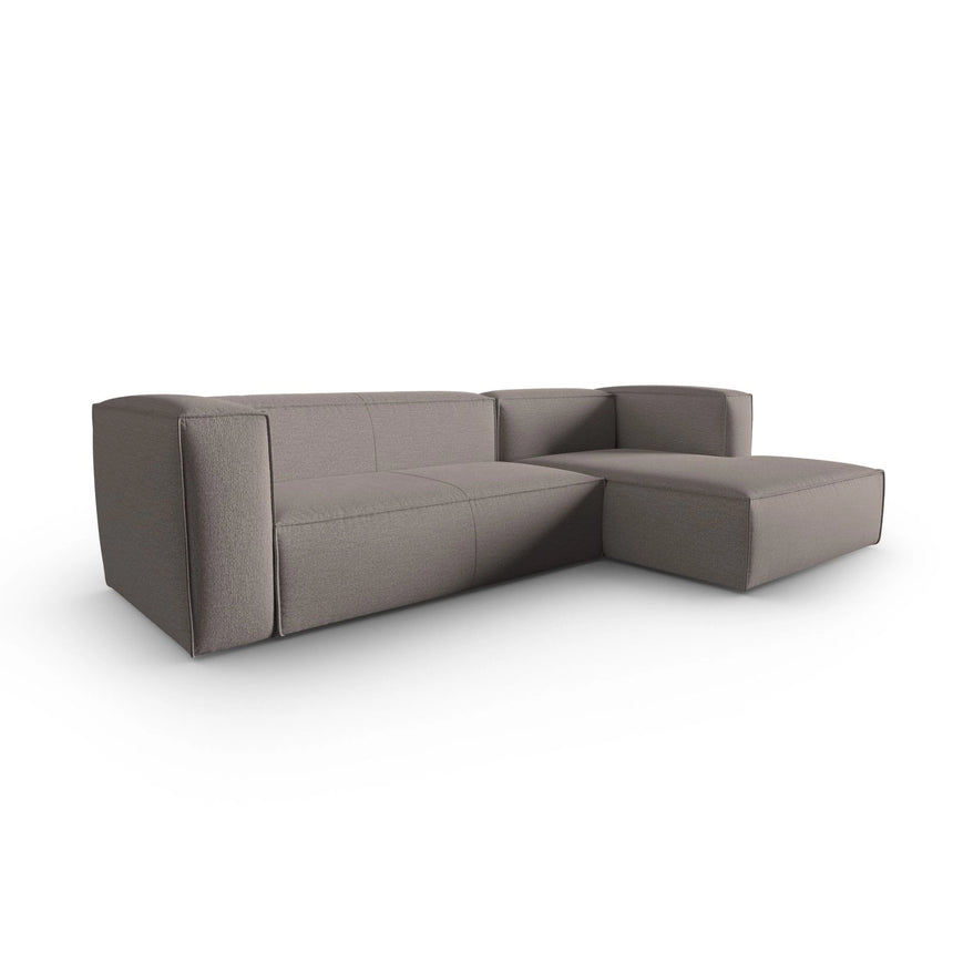 Mackay 4-Sitzer Ecksofa, Rechte Seite, aus Strukturierter Stoff in Cappuccino (Bubble 4), 282x166x73 cm von Cosmopolitan Design – Bild 3