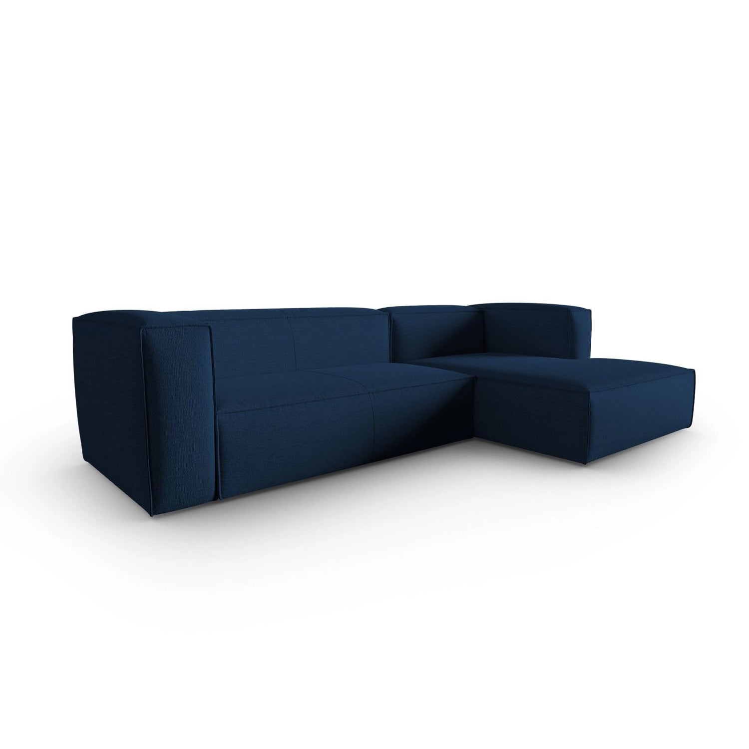 Mackay 4-Sitzer Ecksofa, Rechte Seite, aus Strukturierter Stoff in Dunkelblau (Bubble 16), 282x166x73 cm von Cosmopolitan Design – Bild 3