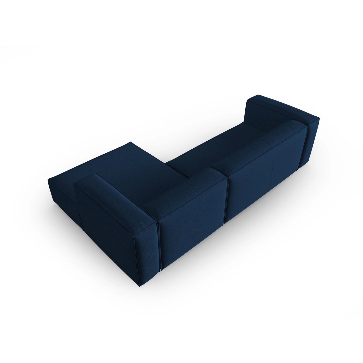 Mackay 4-Sitzer Ecksofa, Rechte Seite, aus Strukturierter Stoff in Dunkelblau (Bubble 16), 282x166x73 cm von Cosmopolitan Design – Bild 4