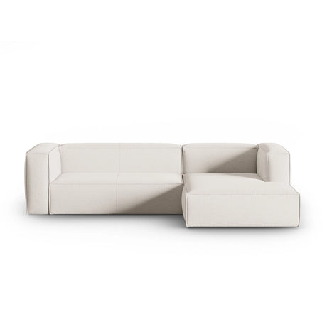 Mackay 4-Sitzer Ecksofa, Rechte Seite, aus Strukturierter Stoff in Elfenbein (Bubble 1), 282x166x73 cm von Cosmopolitan Design – Bild 1