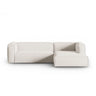 Mackay 4-Sitzer Ecksofa, Rechte Seite, aus Strukturierter Stoff in Elfenbein (Bubble 1), 282x166x73 cm von Cosmopolitan Design – Bild 1